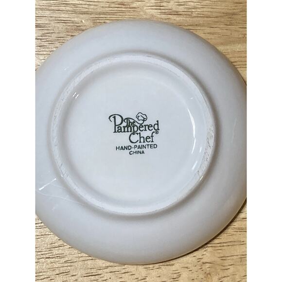 Set Of 4 Pampered Chef Dipping Bowls -For Oil/Spices/Sauces - Picture 6 of 6